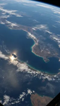 Space, planet Earth, View from the ISS, ultra realistic image, 8K