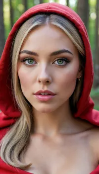 Little Red Riding Hood, zamknięte usta, maksimum szczegółów, naturalne oświetlenie, ekstremalny realizm, piękna 18-letnia biała dziewczyna, chuda, (w lesie), uprawiająca seks z ogromnym, umięśnionym mężczyzną, (duży penis, pozycja na pieska, podwójna penetracja, twarzą w dół, głową w dół, tyłkiem do góry), blond włosy, długie włosy, niebieskie oczy, (małe piersi, odsłonięte piersi), atletyczna sylwetka, opalona skóra, ślady opalenizny, jęczenie z przyjemności, woman blond big green eyes, forest, whole face covered in sperm cum, bukkake, he looks, <lora:Madison_Beer_2020_SDXL_JugX_trigger_m4d1s0n-000076:.8>