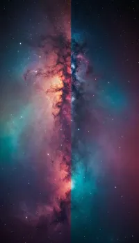 sehr viele Farben weiter weltraum