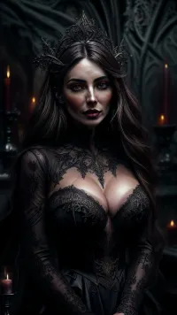(masterpiece), (extremely intricate:1.3), (realistic), stunning photorealistic portrait of a vampire woman with long blonde stylish hair, porcelain skin, piercing eyes, set in a dimly lit Victorian parlor, bathed in warm candlelight, wearing a dark elaborate Victorian gown adorned with lace and velvet, intricated detailed, cleavage, skindentation, conveying both elegance and an underlying sense of danger, dark theme, gothichorrorai, beautiful symmetrical face, vellus hair, finely detailed features, upper body, big breast, (detailed skin texture:1.3), (blush:.5), (goosebumps:.5), subsurface scattering, film grain, depth of field, bokeh, convey her timeless beauty and enigmatic allure through meticulous attention to detail and exquisite lighting, night time, sharp focus, vivid colors, <lora:LowRA:.7>, <lora:GothicHorrorAI:.7>, <lora:add_detail:1.7>