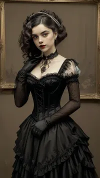 Zamansız zarafet: Bir victorian vixen in aatrical portre