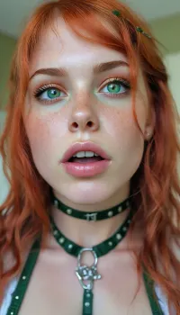 Amazon position, pointed ears, elf ears, elf, 4k calidad, Social media babe in badhroom being sexy and presenting her booty, long ginger hair with long curls, score_9, score_8_up, score_7_up, score_6_up, with, pokies, showing, off, her, tits, beautiful face, gigantic sagging natural breasts, natural breasts, blue hair, ginger bangs, split dyed hair, bangs, wide hips, tan skin, horny expression, full lips, medium length hair, (((Red and green eyes, green eyes, red eyes, Eyes of different colors))), freckles, (wearing an elaborate harness:1.4), choker, low hanging pigtail, buns, braids, cum in mouth, photorealistic, hdri, portrait, close up, realistic, super real, hyper realistic, ultra realistic, ((perfect eyes)), full view, ((Ultimate realistic photo details)), (((dynamic sexy pose))), (((bright sunlight))), detailxl, raw, lighting, overexposed, harsh, flash, amateur, puffy, nipples, dark, ghost, wide, <lora:detailed_notrigger:.8>, <lora:MJ52:.8>, <lora:Nipples XL:.8>