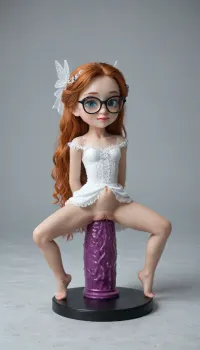 SnowStyle, x-ray, high quality fantasy art of a beautiful adorable super cute girl fairy made of red snow, glowing within, delicate figurine, kawaii, chibi, mature, (old milf:1.1), adorable, ginger, glasses, big ass, flexible, spreading legs, arched back upwards, goth, 30 year old, very long hair, (belly bulge:1.5), (skinny:1.6), ginger heir, Squatting, (((Giant pussy BlackDildo))), hyper massive huge extreme insane pussy dildo, Largest dildo possible, huge pussy toy, full body view, extremely wide dildo too big for girl and stretches pussy to breaking point, hyper extreme dildo wider than her thigh, pussy dildo, extreme insertion, hyper insertion, Biggest dildo imaginable, show full body in view, victorian, dress, crying, ruined makeup, <lora:SDXLFestiveSnow:.1>, <lora:victorian_dress-XL-2.0:2>, <lora:crying:2>, <lora:ruined1:.8>