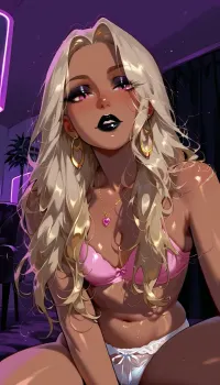 comic style, sharp outlines, flat colors, petite cute girl, black lipstick, igbaddie, detailxl, <lora:SDXL_DatAss_v1:1.4>, <lora:detailed_notrigger:1.4>