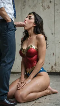 8k, score_9, score_8_up, score_7_up, FILM PHOTOGRAPHY STYLE, cinematic photography of a woman, professional portrait photo realism, Full body, wonder woman, Gal Gadot, huge cock, deepthroat, cum covered, clothed, <lora:detailed_notrigger:2>, <lora:add-detail-xl:.8>, <lora:LCMTurboMix_Euler_A_fix:.8>, g4lg4dot, <lora:Gal_Gadot_SDXL_101:.8>