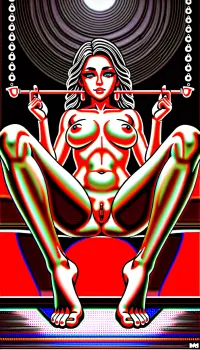 Inside a lavish harem tent, sitting with legs spread wide, full body frame, nude, barefoot, beautiful toes, smoking a water pipe, thick smoke clouds billowing, fingers spreading wet pussy lips, glistening arousal, heavy-lidded eyes, relaxed expression, low angle shot, hazy atmosphere, erotic pose, thick smoke curling around body, intimate view, sensual mood, BadX, BigMuff, luxur10us, h4r3m, VapeXL, <lora:BigMuff:2>, <lora:luxur10us_h4r3m:2>, <lora:MONA:2>, <lora:VapeXL-08:2>