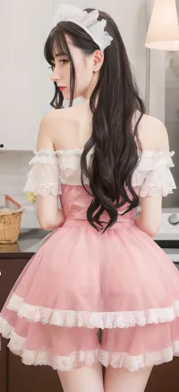 young adult young adult girl, washing machine, ass, pencil skirt, bent over, masterpiece, best quality, highly detailed, <lora:stuck_in_washing_machine_v0.1:1>, m4id, very, wide, skirt, petticoat, dress, apron, frills, headpiece, thighhighs, corset, panties visible, <lora:Outfit_PastelFrenchMaid:.5>, Transparent, Dress, <lora:RVTransparent5:.5>