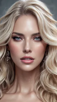 woman, (((portrait))), (long, blond, waves, messy, hair), skin pores, ((more plausible)), ((high detailed skin)), detailed skin texture, best quality, (((ultra-detailed))), ((perfect face)), (skin pores), (skin imperfections), (highly detailed hair), (realistic), ((insanely detailed)), soft focus, (highest quality), perfect illumination, high resolution photography on Nikon D850, 8k uhd, dslr, high quality, boke, (((dressed casual))), (tt_flat), SIBear, sidebangs, hairstyle, with, earring, <lora:DDlipbit_v2:.5>, <lora:sidebangs-hairstyle-plus-earring-06-lora:.5>