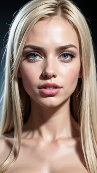 8k raw uhd very big files, nikon z9 body camera, beautiful girl skinny, slim, 1.3, all very detaileds, very detailed eyebrows, eyelashes, eyes legible, expressive, clear, transparent, light blue eyes, not hazy, distinct nose, lips with visible lip texture, natural skin with visible skin texture, not blurred., platinium hair.professional portrait, photo studio, multi-point lighting.fear in the eyes, terror, open mouth, bitten lip, sticking out the tongue, big eyes, embarrassment, innocent face, ness, tears in the eyes, beautiful warm smile, sensual attractive look, beautiful white teeth in a wide smile, scream, eyes wide open.