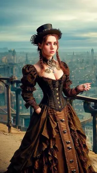 La mujer era alta, sus manos perfectas y vestido limpio y crujiente. Su cara sucia era pensiva, como si ella estuviera profundamente pensando en algo importante. Tenía una uñas perfecta y una mano perfecta, pero algo estaba mal con su humor
