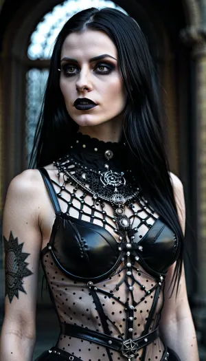 21 year old, freaky goth woman shows of of her sexy body