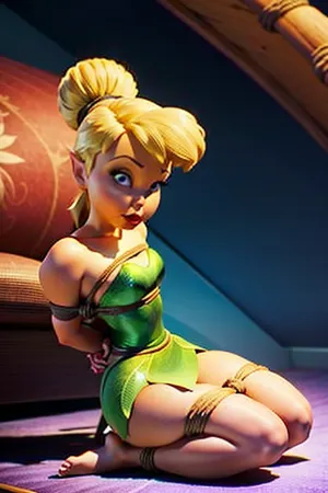 В далеком королевстве жила красивая принцесса по имени ТинкерБелл. Она была известна своей потрясающей красотой и волшебными способностями. Однажды она наткнулась на старую книгу, которая содержала заклинание, которое могло заставить ее крылья появиться. Замечательно