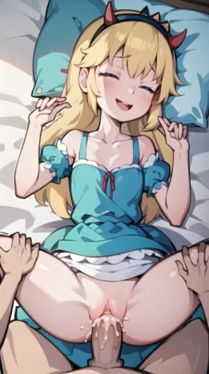 masterpiece, woman, only skirt, playing boobs, smile, star, butterfly, green, squid, outfit, spider, horn, hairband, shroom, rainbow, nightgown, sleep, mask, princess, dress, (hands, on, own, ass), j3s1c4, skirt, laying in bed, naked, alice, liddell, sleepeace, spreading legs, fucking, close, up, creampie, spreading, legs, deep, huge, penis, small, amateur, missionary, vaginal, sex, <lora:StarButterfly_v1.1:.5>, <lora:alice_liddell_v2:.5>, <lora:SleePeace2:.5>, <lora:MissionaryVaginal-v2:.5>, <lora:missionary_raised_legs:.5>