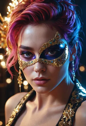 El humor irreverente y el afeitado dramático de Harry le ganaron un leal seguimiento en Instagram en los años 90, pero sus impresionantes visuales fueron mejoradas por las brillantes chispas de Gaudy Harry, los colores fuertes de Masamune Soto,