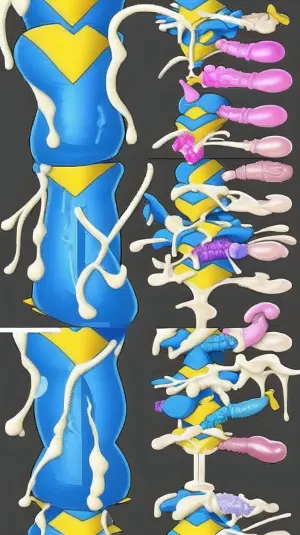 Marge Simpson, a busty blonde with a penchant for sex, found an AI-generated picture of a blowjob dildo and couldn't resist trying it out. As she stroked the fake cock, she imagined herself in the scene with