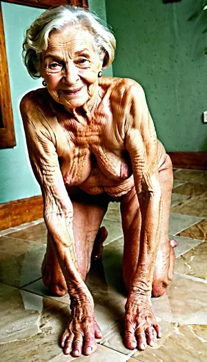 늙은 할머니 was a 더러운 늙은 여성 누구 사랑 에 표시 떨어져서 그녀의 saggy 가슴 과 ass. 그녀는 종종 그녀의 pussy와 젖은 pussy를 보여주고, 그녀의 다리를 확산하는 것은 누구나 볼 수 있습니다. 그녀 love 에 masturbate 와