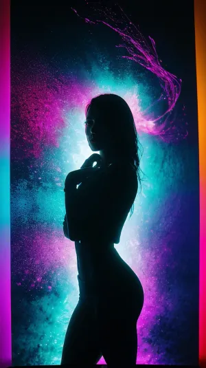 masterpiece, absurdres, high quality, highly detailed, high resolution, 8k, ultra realistic, highly illuminated, intricate details, photo realistic, ancient gigercraft one woman ghast YIG Ithaqua, <lora:GCXL_v4_bf16.safetensors:1>, A transcendent, epic mystical scene, haze, luminous water, (multicolored light), With multicolored light patterns covering her entire body, a light show with futuristic drawings all over her body. body with fluorescent paint, glowing from ultraviolet, bright colors and exquisite details, ultra-high resolution, (UHD C), hyperrealism and wide dynamic range, (DRF), rays of light, surreal futurism, beautiful view, fine details, perfect lighting, (LED backlight), cinematic composition, thanks to bright colors and exquisite lighting it turns out to work out the details realistically, the light sources convey the atmosphere, intrigue and beauty of what is happening, an epic mysterious scene, colorful light, super-detail, (transparent silhouette:1.28), (backlight:1.12), (best shadow), 8K, UHD, (best lighting), best quality, bright and surreal, exquisite details, ultra-high definition, (UHD), (HDR), realistic lighting, creates an atmosphere of intrigue, phosphorescent, (dynamic light), iridescent and fluorescent gamma, breathtaking beauty, super detail, the smallest details