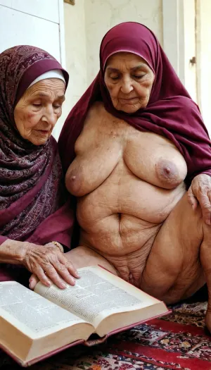 दो पुराने दादी, एक मुस्लिम और एक ईसाई, एक मस्जिद में बैठे हैं। वे दोनों हिजाब पहने हैं और उनके सिर को कवर किया है। उनमें से एक कुरान पढ़ रहा है जबकि दूसरा उसके हाथों से हस्तमैथुन कर रहा है। अचानक,