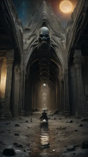 cosmic fractal galaxy, black background, bright stars and clusters, radiance, brilliance and play of light, highly detailed image, saturated colors, ultrarealism, panoramic shot, you can see everything, the pyramids are partially flooded, a beautiful and creepy world in which you want to live. stay, calling to yourself every night., An ancient alien world, scattered stars, nebulae and galaxies are visible in the sky, huge black pyramids towering over the landscape, black sand, the sea next to the pyramids, full-length photography, (pyramids made of black obsidian:1.1), a photograph of a gloomy and disturbing scenario influenced by the works of H.R. Giger and H.F. Lovecraft, an alarming work of art, the landscape is dotted with black rocks, grotesque fantasies of H.R. Giger. Hyperion, ancient tombs of time that move from the future to the past, the ancient dead planet Hyperion, Panoramic view, an ancient alien world is visible in the sky, nebulae and galaxies, , (intense spread alien vagina), (detailed vagina texture:1.3), <lora:FemXeno:.5>, \