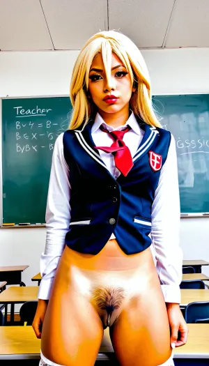 ((schoolroom:1.5)), (((slutty teacher gyaru:1.5)))