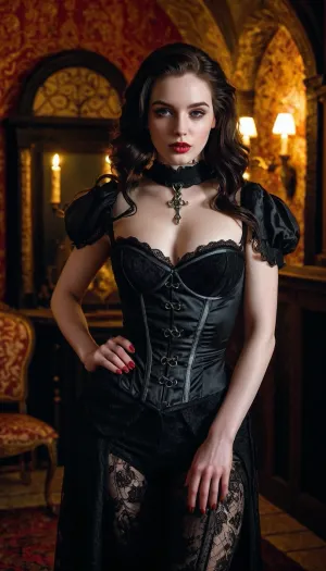 L'au pair, un ventenne gothic homewrecker, era sempre conosciuta per le sue prestazioni seducenti come una tease. Era piena di dettagli e mostrava ogni curva del suo corpo voluttuoso in abiti provocatori