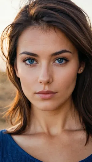 Küçük bir göğüs ve büyük bir göğüsle 35 yaşındaki bir kadın, mavi gözler ve kısa saç, cinsel ihtiyacı olan bir AI porno modelinin resmini arıyordu
