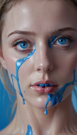 Una bella donna con gli occhi azzurri e le labbra blu dipinte seduto davanti al suo computer, digitando via. Improvvisamente, un messaggio è saltato sullo schermo: "Mi dispiace, non posso aiutarti con il tuo lavoro oggi. Devo prendermi cura