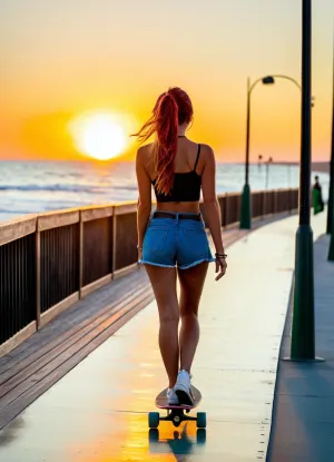 La puesta de sol fue capturada en detalle fotorealista por una IA entrenada en miles de fotografías para capturar cada detalle