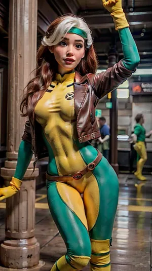 लंबे, लहराती बाल और मेकअप के साथ एक तंग, त्वचा-तंग पोशाक में एक महिला जिसने उन्हें अन्य यात्रियों के बीच खड़ा कर दिया, वह सबवे स्टेशन के माध्यम से चल रही थी जब उसने एक आदमी को अपनी चमकदार आंखों के साथ देखा था। वह जल्दी खींच लिया