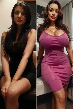 Photorealistic, bimbofication, therapist, 35, <lora:bimbofication:1>