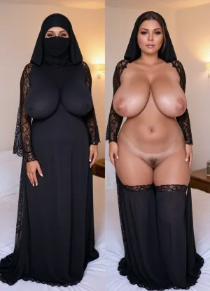 AI制作的色情故事是关于一个超级大胖胖的卷毛米爾夫 穿着黑色的袍子,没有内衣,穿着漂亮的巨大的乳房