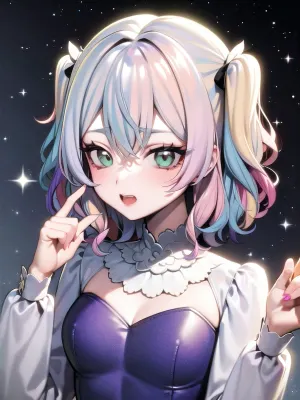 Yuy created a hair-generating AI that could generate any type of hair, from straight to curly, and even wigs. He created a picture of a beautiful woman with long, flowing hair and shared it with his colleagues. They were