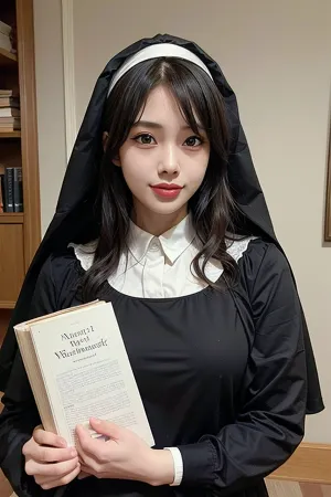 该女孩独自一人在图书馆里,在AI上寻找一本书. 她一直对技术很着迷,想更多地了解它。 在她从书架上搜查时,她发现了一本吸引她注意的书。 这是
