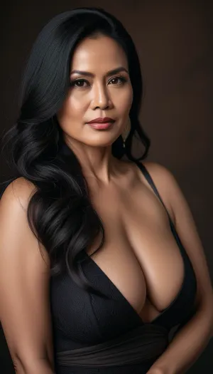 The stunning Indonesian woman in the photo is a professional lighting setup with a Hasselblad camera, 50mm Hasselblad lens, and Adobe Lightroom software