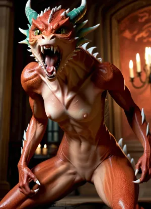 The girl was addicted to the pulsing veins of the dragon, feeling their texture against her own skin as she became addicted to this new form of pleasure