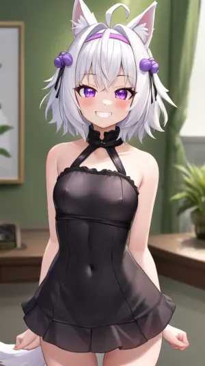 La chica con los ojos morados y el pelo blanco era un maestro de arte y vida, creando obras maestras que eran tanto absurdas como hermosas al mismo tiempo. Su mejor característica era su habilidad para crear obras maestras que eran tanto absurdas como hermosas en el