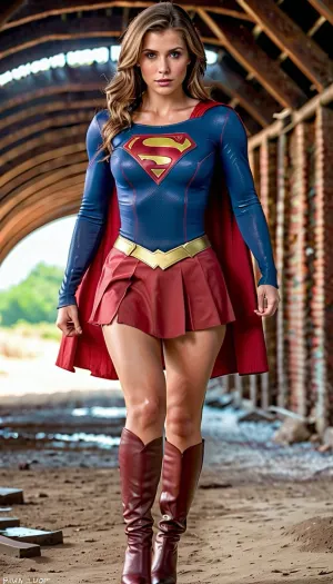 Supergirl, la super-héroïne, est entrée dans le tunnel d'égout pour sauver la ville d'un groupe de criminels. Elle s'est retrouvée dans un endroit sombre et dangereux et a sorti son arme fiable - le puissant pistolet laser qui pourrait faire tomber n'importe quel méchant