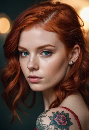 A jovem ruiva com tatuagens sentou-se no canto do bar, amamentando uma bebida. Ela esteve lá durante horas, perdida no pensamento. Os seus olhos azuis rastreavam o quarto, levando em todos os detalhes. Ela estava à procura de algo, mas