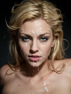 cinematic, photography, queen, dark background, immersive, dynamic and action-packed, muted, battlefield, storm, lightning, deep cleavage, blonde hair, HD, skin pores, full lips, extreme mouth detail, realistic detailed skin, realistic skin, High Res, 4k, masterpiece, Ultra realistic, natural skin tone, high definition, high quality, realcumAI, cohf, face, covered, in, semen, woman, <lora:facialized:.5>, <lora:cohf:.5>