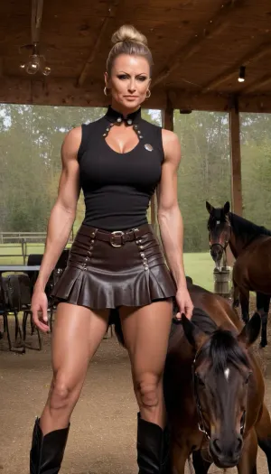 В порнографическом журнале была представлена полная фотография любовницы с ее идеальным макияжем и круглыми серьгами. Она была одета в кожаную юбку, которая идеально обнимала ее кривые, и ее идеальная кожа была подчеркнута кинематографом