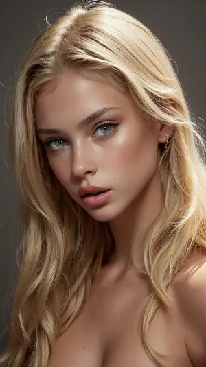 La chica con la cara rusa y el cuerpo de 25 años era una obra maestra de belleza, con pelo recto cayendo en hilos en su cara, acentuando sus rasgos inocentes. Sus labios grandes eran perfectamente simétricos, y su nariz era perfecta para ella