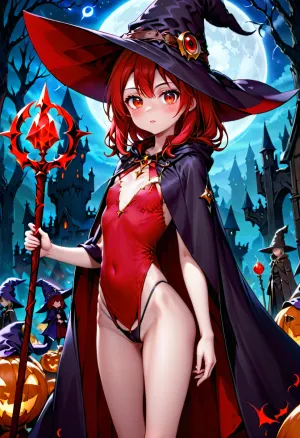 A jovem mage, com seu cabelo vermelho longo e olhos verdes grandes, estava segurando uma equipe. Ela tinha uma foto de si mesma em sua mente enquanto caminhava pela floresta. Sem hesitação, ela usou sua magia para salvar os animais do perigo