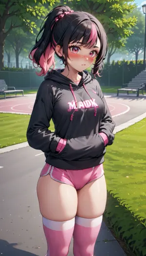 The girl was walking through the park when she saw a man in his 40s staring at her with lustful eyes. She stopped to take a picture of herself, and he walked towards her with lustful eyes. He pulled out a pornographic picture