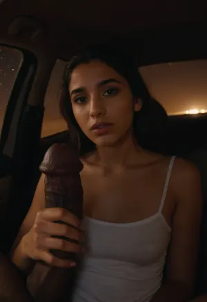 자동차는 도로의 측면에 주차, 나는 내부에서 소녀의 moans를들을 수 있었다. 그녀는 그녀의 곡선을 보여 단단한 드레스를 입고 있었고 그녀의 메이크업은 흠뻑 빠졌다. 나는 도움이 될 수 없었다, 얼마나 많은 통지