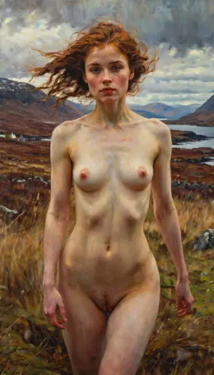 William McTaggart's painting of a 19 year old woman naked in the Scottish highlands in winter, with her head over the shoulder and dancing, captures the essence of Cinematic Drama