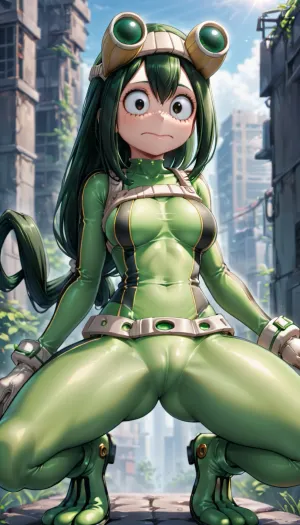 私のヒーローアカデミアのフィクション・ワールドの少女であるアスイ・ツユは、フロップピーの実体的な人間のイメージやアニメーションをキーボードに数回のストロークで生成する能力に常に魅了されました。 彼女は数え切れない時間を見過ごしました