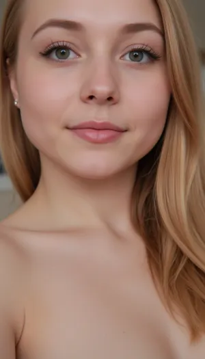 The blonde girl with beautiful face and cute tall height was sitting on the bed, her eyes closed as she waited for her lover to cum. Suddenly, a strong lighting illuminated the room and an AI generated picture of a bukkake scene appeared on the