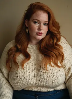 Ein großer, übergroßer Ssbbw saß auf der Couch, ihre dicken Oberschenkel und Frackles auf dem Display. Ihr Pulli war eng genug, um ihren vollbusigen Lippenstift zu zeigen und sie trug ein paar dickrahmen Gläser, die sie gemacht