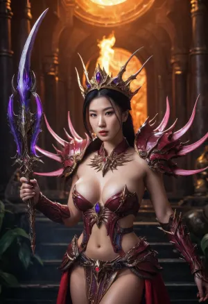 Lucy Li, la famosa actriz porno, entró en el mundo virtual de Starcraft para jugar su juego favorito. Al entrar en el campo de batalla, fue saludada por una cara familiar - Reina de Blades de Starcraft generada por AI. La AI era