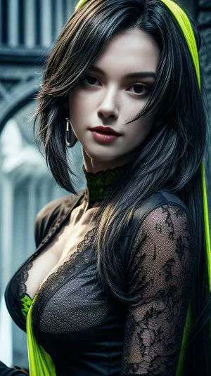 ((Portrait above the chest)), (girl 18 years old), (narrow face:1.3), (with straight brown-haired hair:1.3), gloves, bedroom, body piercing, the most beautiful woman, seductive facial expression, ((small elastic breasts), thin body), ((over-detailed professional photography, masterpiece, photorealism)), (symmetrical face, perfect face:1.4), (gaze at the viewer:1.3), (dark lime lace underwear, ((colour dark lime lace transparent fabric))), (perfect, symmetrical, detailed bright red eyes), Earrings, realism, SLR camera, high quality, simple details, the brightest image, Highly detailed portrait, 8k, overview, even with a high degree of detail, autograph, hyperrealistic, Hyperrealism, natural petite cutie, 18 years old beautiful, stunning unique female character. She has large red eyes filled with joy and excitement, extravagant eyelashes, making this image a masterpiece of photography and digital art. Style, realistic hyper-detailed rendering, 32k UHD, expressive eyes, punk, graphic design, girl's face, pretty and cute, gleaming lips, white skin, (gothic), 3DMM, candace, (genshin, impact\), <lora:weight_slider_v2:-1>, <lora:more_details:1>, <lora:age_slider_v20:-2>, <lora:hair_length_slider_v1:1>, <lora:detail_slider_v4:1>, <lora:eyelashes_slider_v3:1>, <lora:breastsizeslideroffset:.1>, <lora:moe2mature:1>, <lora:Candace:.5>